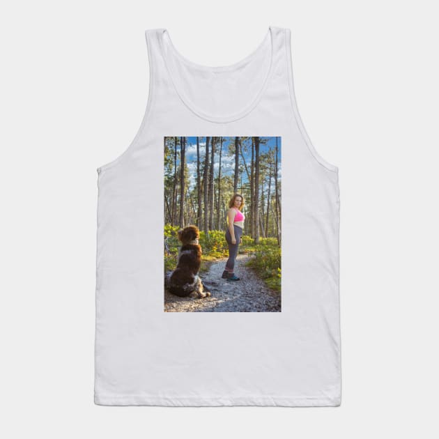 Self Portrait at Pictured Rocks National Lakeshore Tank Top by Isla Creek Casuals